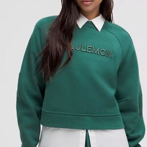 NWT lululemon Scuba Oversized Pullover Wordmark SZ M/L